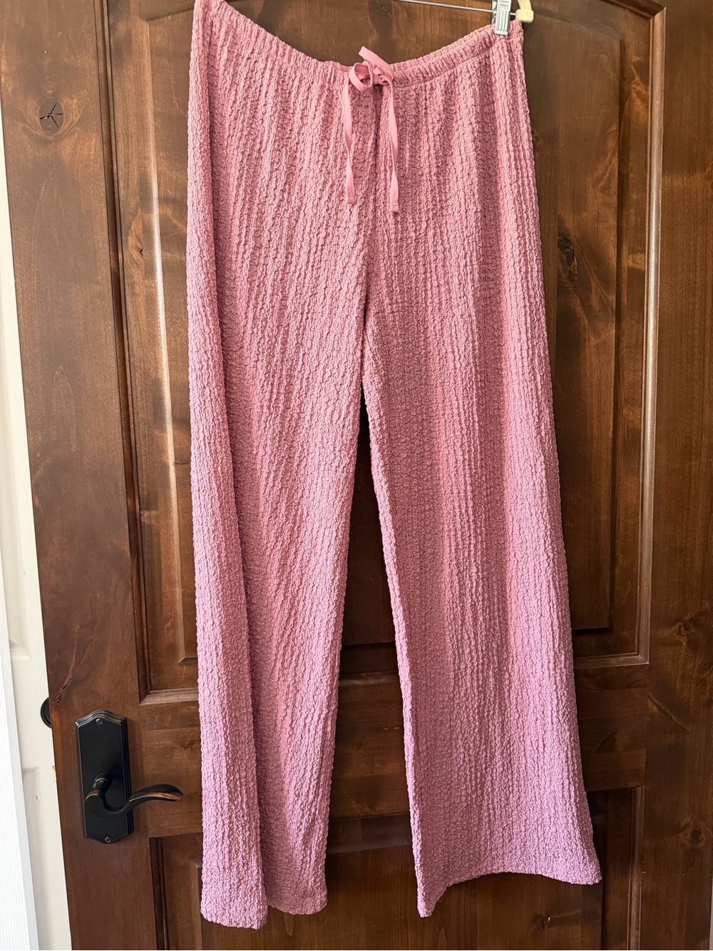 H&M size L NWT Pink gauze Wide-Leg  Pant